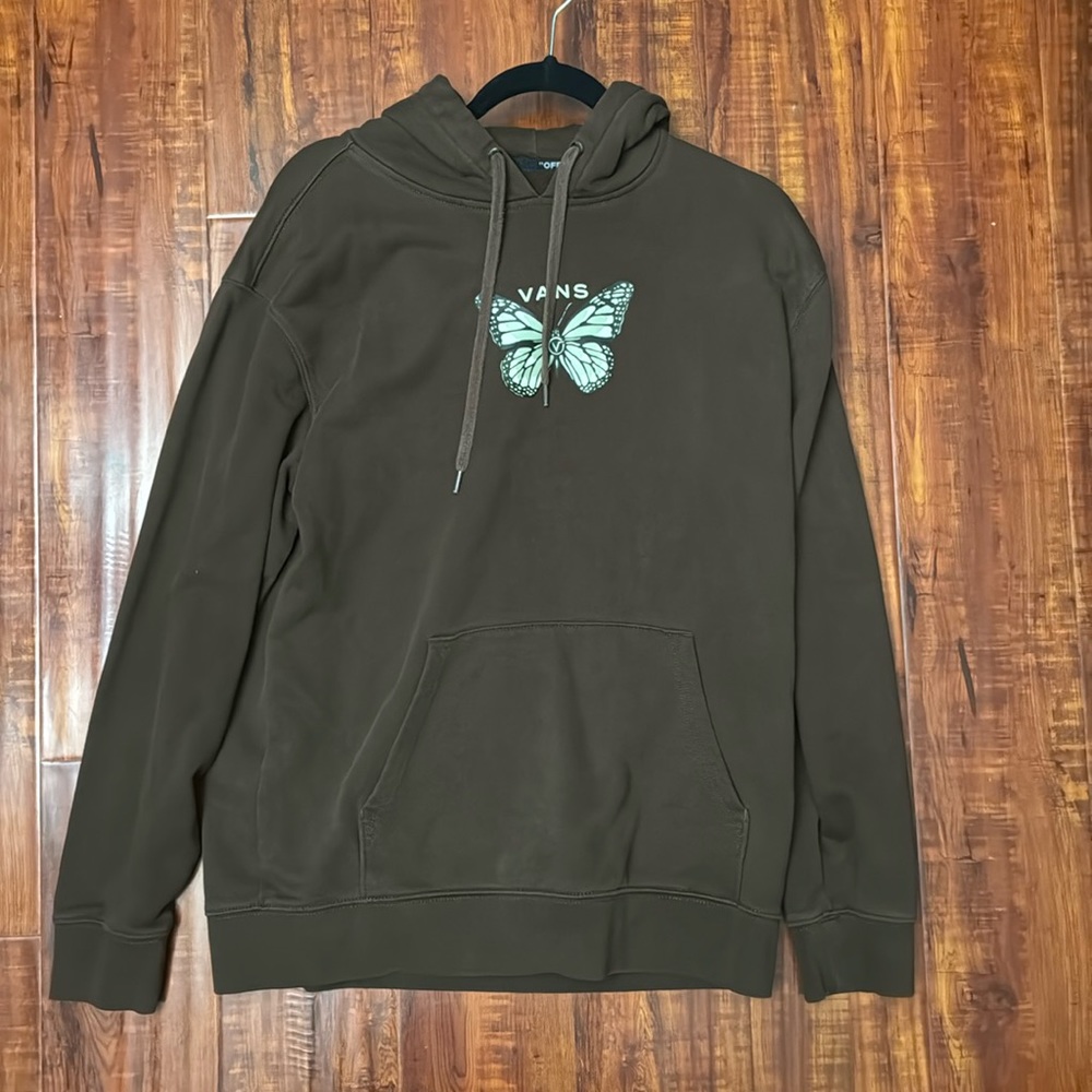 Y2K VANS Hoodie | Brown | Medium | Used Like New